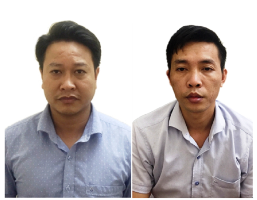 Các bị can Nguyễn Khắc Tuấn và Đỗ Mạnh Tuấn.