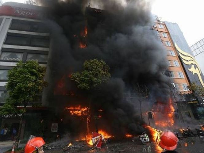 Hiện trường vụ cháy vào tháng 11/2016.