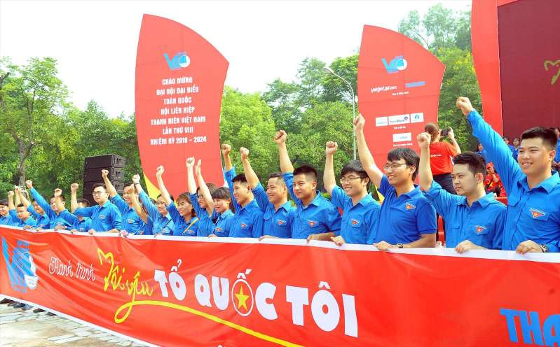 Hành trình Tôi yêu Tổ quốc tôi 2020 tổ chức theo 4 chặng. (Trong ảnh là lễ khởi động hành trình 2019). Ảnh: Xuân Tùng