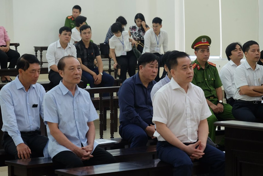 Các bị cáo trong vụ án.