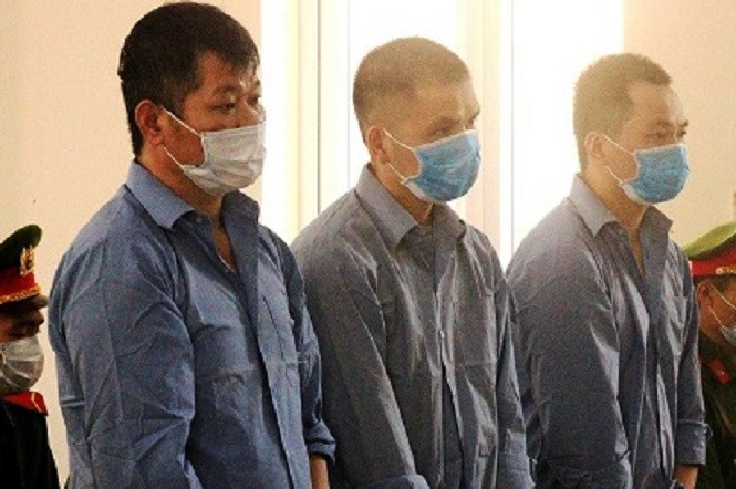 Các bị cáo trong phiên tòa được xét xử sơ thẩm ngày 29/7.