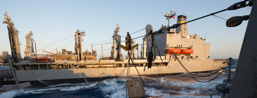 Một tàu vận tải của quân đội Mỹ