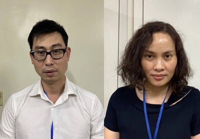 Các bị can Tuấn, Huyền.