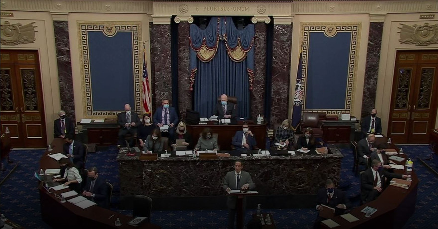 Quang cảnh phiên luận tội ông Trump