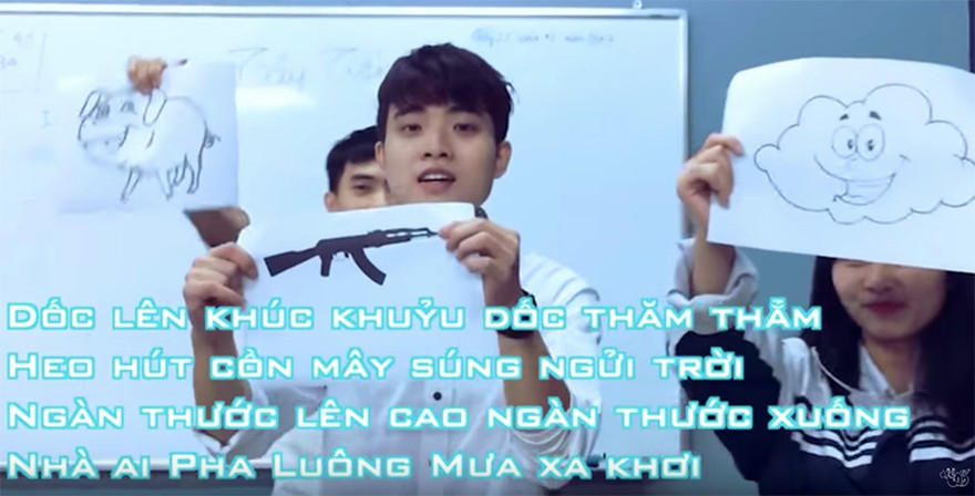 Hình ảnh trong clip hat "Tây tiến" trên nền nhạc Sơn Tùng MTP