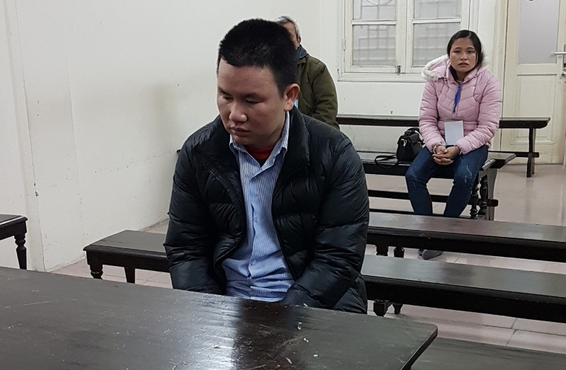 Phạm Thế Loát tại tòa án Hà Nội.