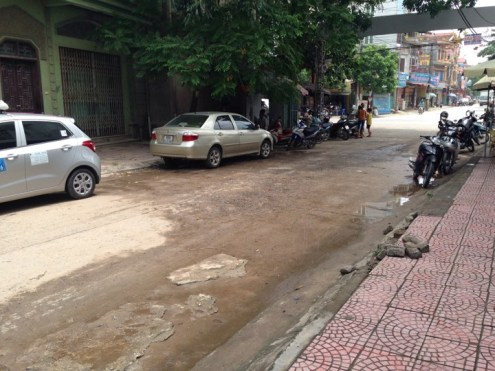 Hiện trường nơi xảy ra vụ việc.