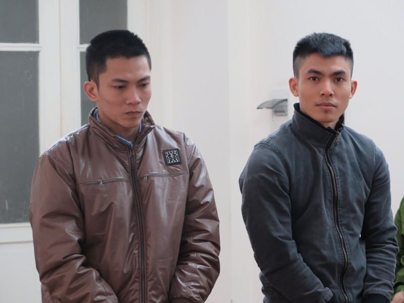 Các bị cáo tại tòa. 