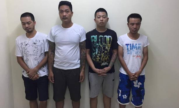 Các đối tượng trong đường dây tín dụng đen bị bắt.