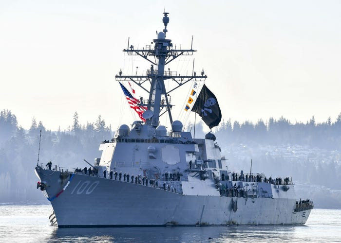 Vì sao tàu chiến hải quân Mỹ treo cờ cướp biển?