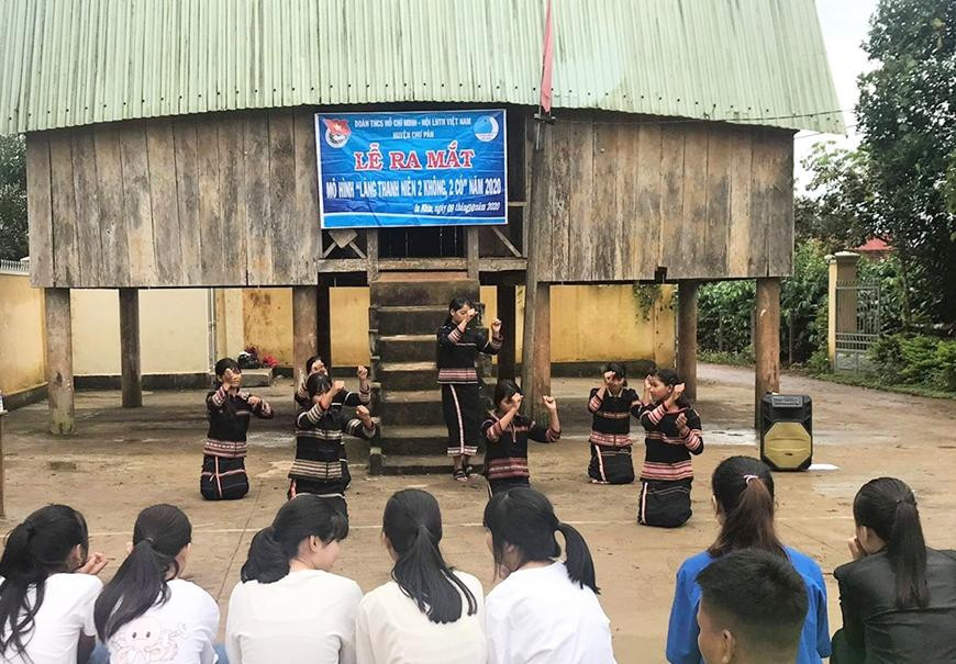 Làng thanh niên "2 không, 2 có" tại Gia Lai. Ảnh: baogialai.com.vn