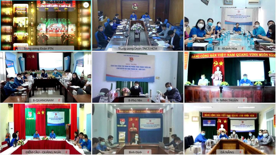 Hội nghị giao ban diễn ra theo hình thức trực tuyến