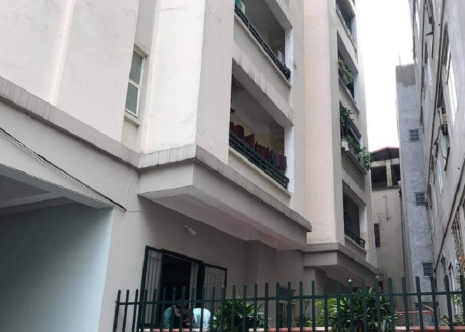 Khu vực chung cư nơi xảy ra vụ việc.