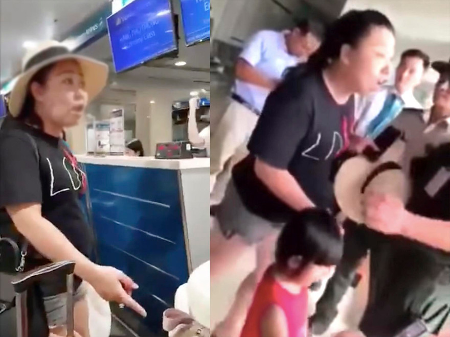 Dân mạng 'ném đá' nữ hành khách chửi bới, xúc phạm nhân viên tại sân bay