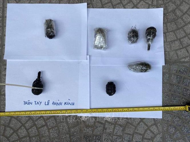Tang vật trong vụ việc. Ảnh TTXVN.