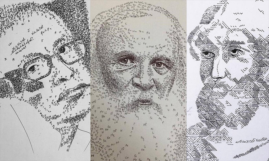 Nam sinh Hải Dương gây bão mạng với tranh vẽ bằng công thức, số học