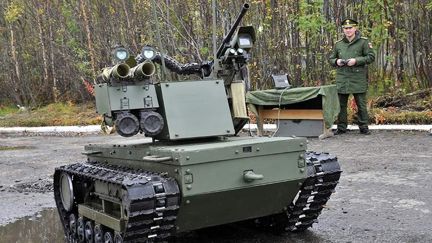 Tập trận "Phía Tây 2021", lần đầu tiên Nga sử dụng robot chiến đấu Platform-M