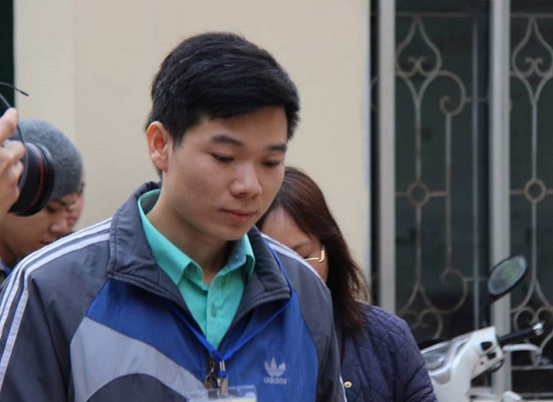 Bị cáo Hoàng Công Lương tại tòa.