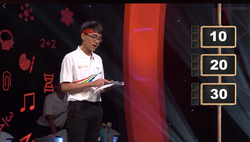 Đường lên đỉnh Olympia năm thứ 20 có sự thay đổi trong luật chơi. Ảnh cắt từ clip.