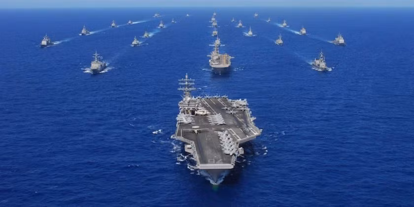 Đội hình tàu mặt nước của hạm đội Thái Bình Dương. Ảnh: US Navy