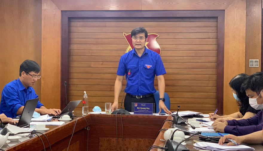 Anh Bùi Quang Huy phát biểu tại hội nghị