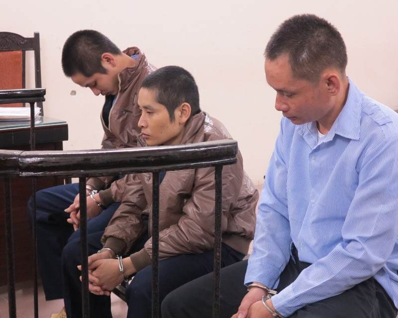 Các bị cáo tại tòa.