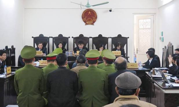 Phiên tòa xét xử Giang Kim Đạt.