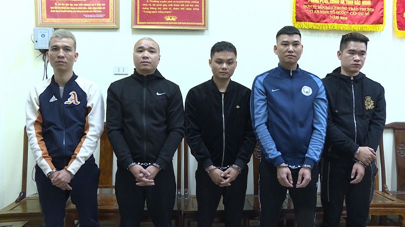 Các đối tượng bị bắt giữ trong vụ việc.