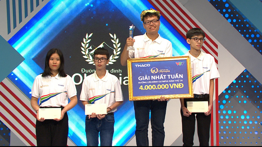 Đáp nhanh đối xoay, nam sinh Hải Phòng toàn thắng Đường lên đỉnh Olympia