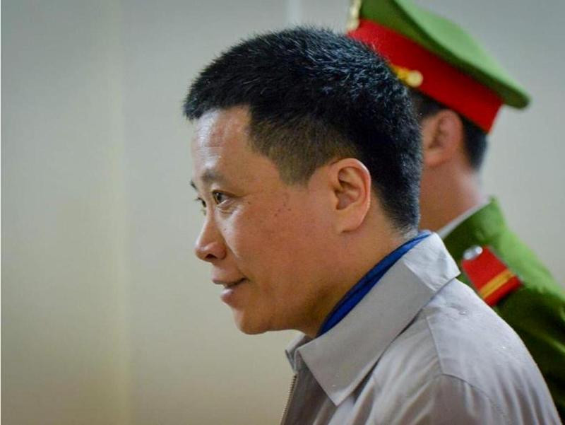 Ông Hà Văn Thắm - nguyên Chủ tịch OceanBank tại tòa ngày 21/1.