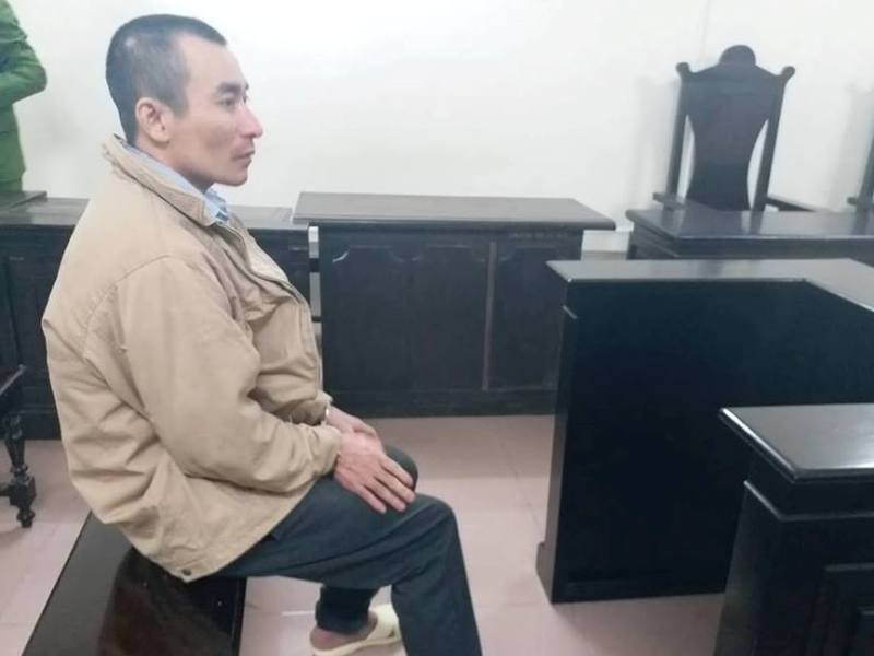 Bị cáo Ngô Văn Hùng tại tòa.