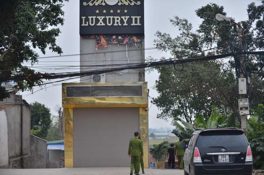 Quán karaoke nơi xảy ra vụ án.
