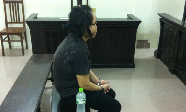 Bị cáo tại phiên toà.