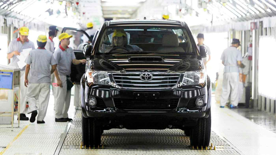 Các nhà máy Toyota ở Thái Lan dừng sản xuất