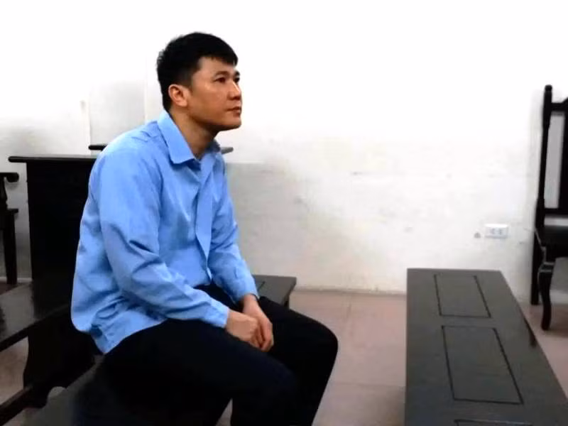 Bị cáo Trần Đức Chính tại tòa.