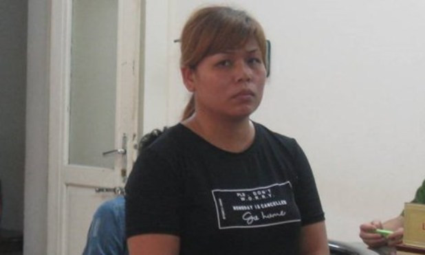 Tú bà Vũ Thị Dung tại phiên toà.