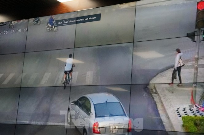 Hình ảnh vi phạm giao thông được truyền từ camera về Sở TTTT tỉnh Bắc Ninh.