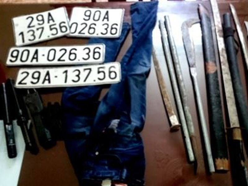 Tang vật trong vụ án.