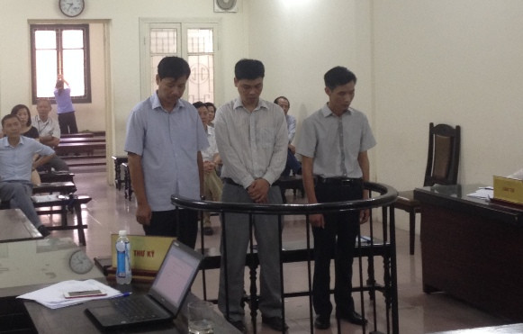 Các bị cáo tại tòa