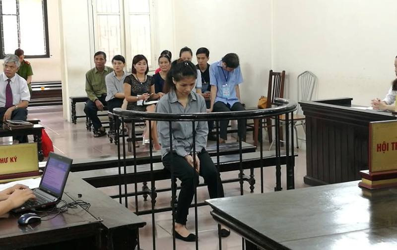 Phiên tòa xét xử Cao Thị Anh.