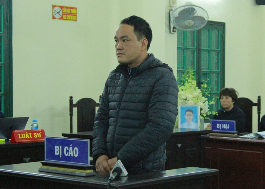 Bị cáo Lê Hoàng Lê tại tòa.