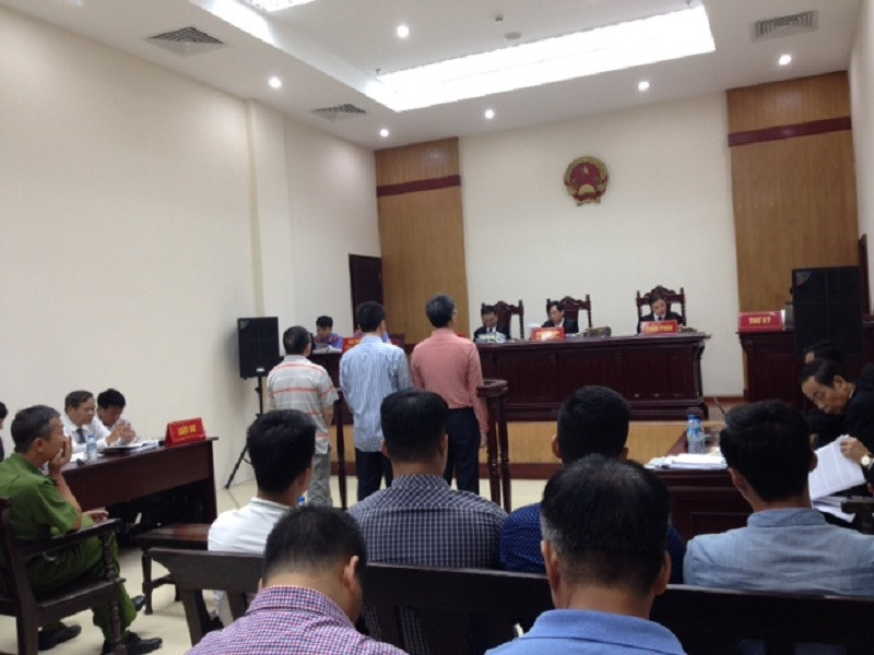 Phiên tòa xét xử phúc thẩm Giang Kim Đạt và đồng phạm.