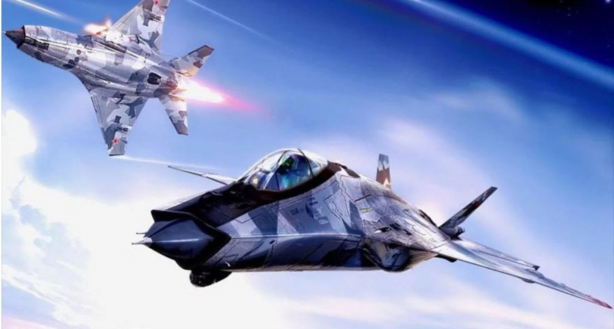 Hình ảnh được cho là mô tả về tiêm kích tàng hình PAK DP của Nga