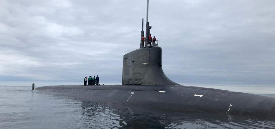 Tàu USS 'Seawolf' của Hạm đội 6 Mỹ dừng chân ở Tromso, Na Uy, vào ngày 21 tháng 8 năm 2020.