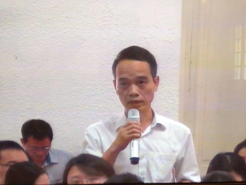 Đại diện NHNN tại phiên tòa.