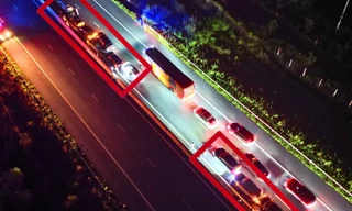 9 ô tô tông liên hoàn trong 2 vụ tai nạn trên cao tốc Phan Thiết - Dầu Giây