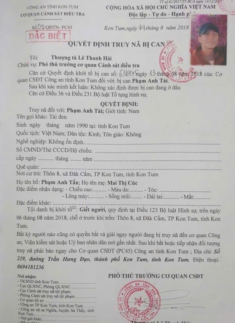 Lai lịch bất hảo của đối tượng cướp ngân hàng ở Gia Lai