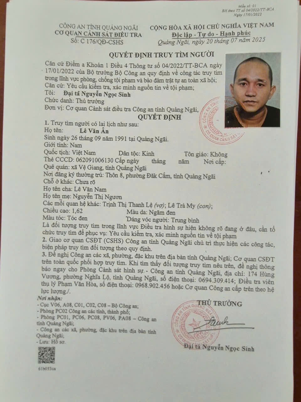 Lai lịch bất hảo của đối tượng cướp ngân hàng ở Gia Lai