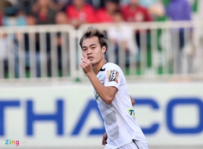 Bàn thắng của Văn Toàn không đủ giúp HAGL giành được điểm trước Sài Gòn FC. Ảnh: Zing