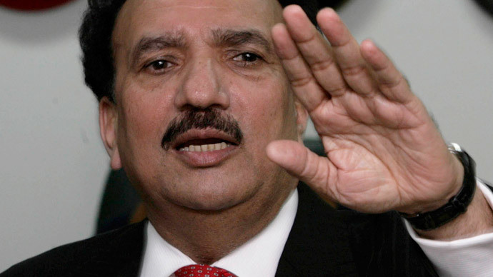 Ông Rehman Malik, cựu bộ trưởng nội vụ Pakistan